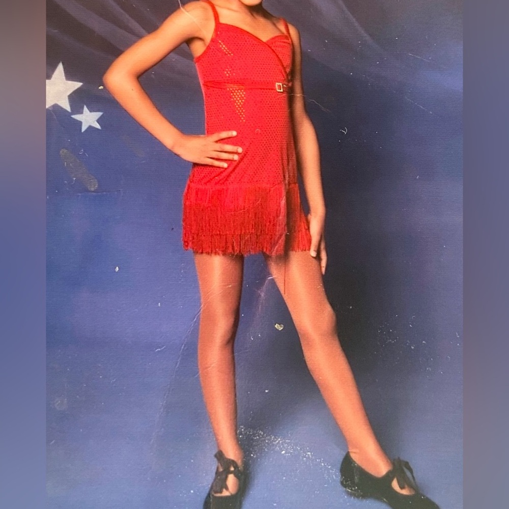 Red Fringe (kids) Flapper Dress